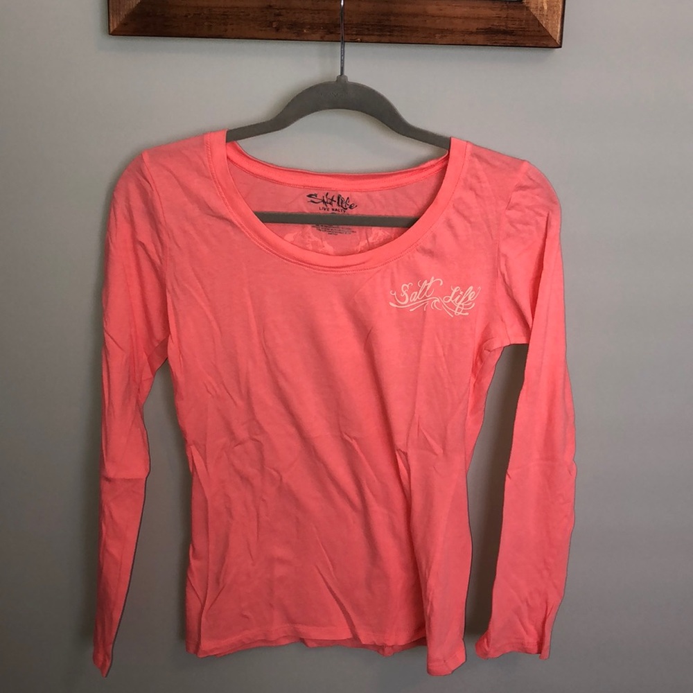 coral Salt Life long sleeve